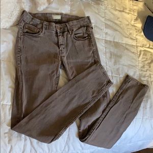 Brown mother jeans